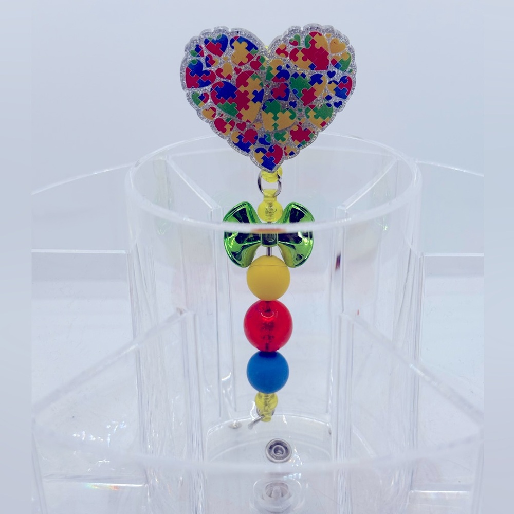 Heart Autism Themed Badge Reel